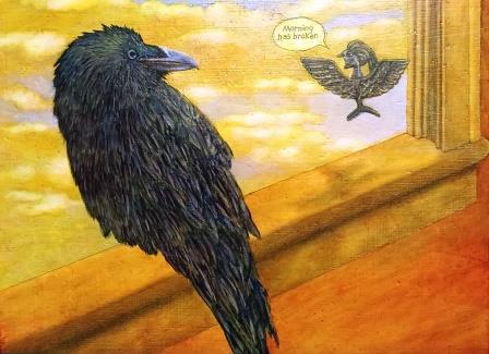 Jackie's painting The New Crow  November 2018